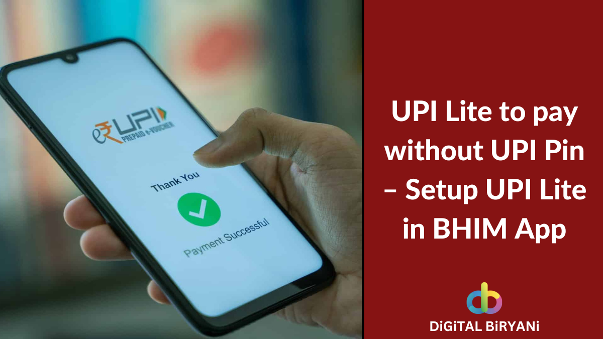 Upi Lite To Pay Without Upi Pin Detailed Guide To Setup Upi Lite In