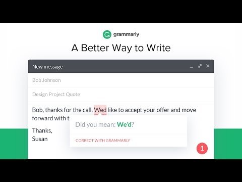 Grammarly checks for spelling as well as grammar including subject-verb agreement, article use, and modifier placement, etc. in your content.