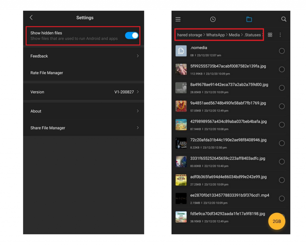 How to Save WhatsApp Status Videos and Photos on your Android phone. Step-3 and Step-4