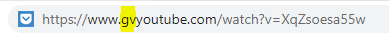 Add 'gv' in the YouTube video URL just after 'www.' and get options to download that video from GetVideo