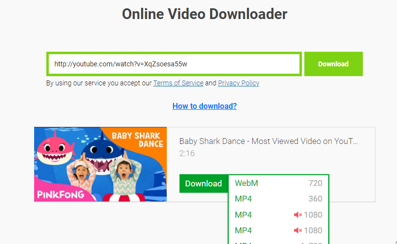 SaveFrom.net site will automatically open once you download the SS in the YouTube video url, from where you can easily download the YouTube video in a few steps.