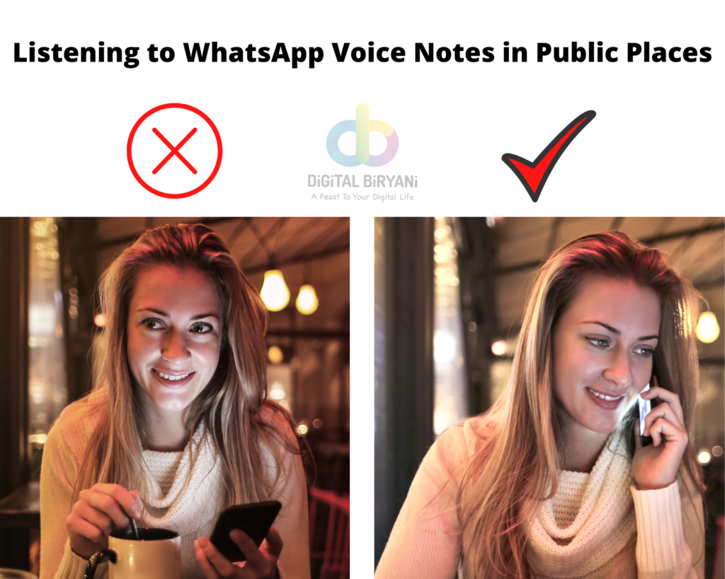 Listen To WhatsApp Voice Notes Privately Without Earphones