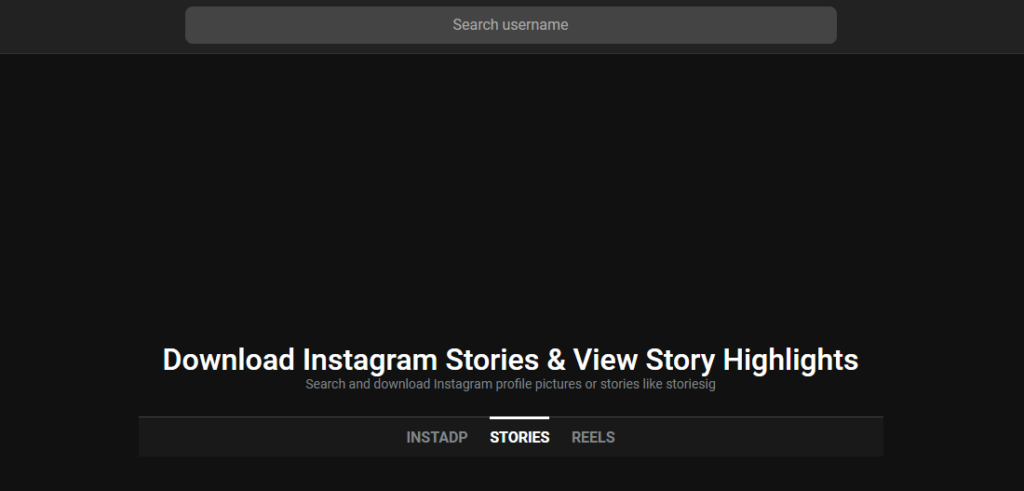 Instadp .(dot) com is a tool that allows you to download Instagram Stories.