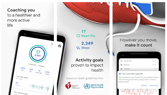 Stay Fit and healthy with the Google Fit. It is a fitness and health activity tracker app from Google.