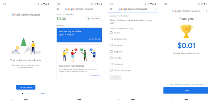 Google Opinion Rewards is one of the best google apps that helps you earn online. Complete the surveys and tasks on the app and earn $.