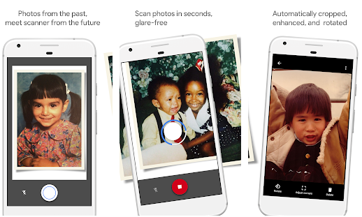 Photo Scan is a scanning app from Google that gives amazing results. You can scan your old printed photos and docs and store them digitally.