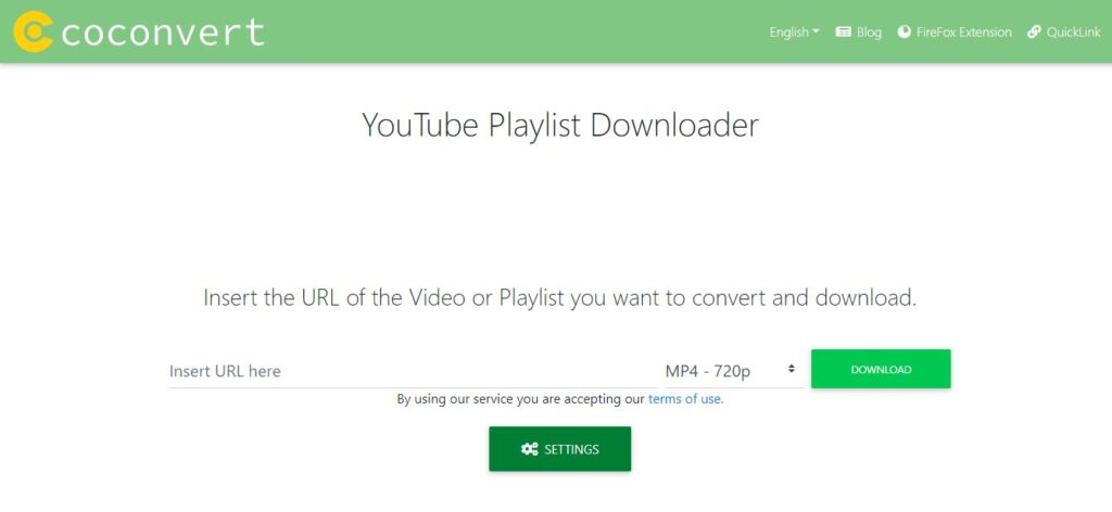 Open YouTube Playlist Downloader to download playlist for free.