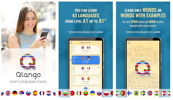 QLango is one of the best language learning apps that focuses on game-based learning.