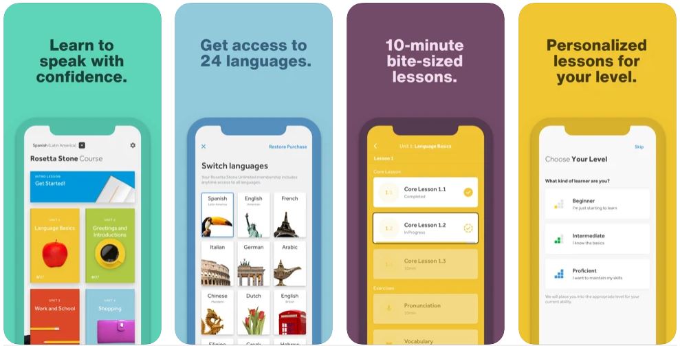 Rosetta Stone is a very old language learning platform loved by millions of users.