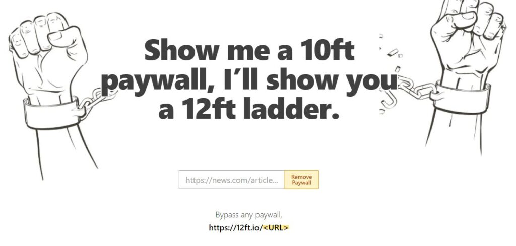 12ft.io is a third-party website that helps you read full articles without subscription.