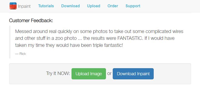 The Inpaint is an easy-to-use platform to remove watermarks from images within 3 simple steps.