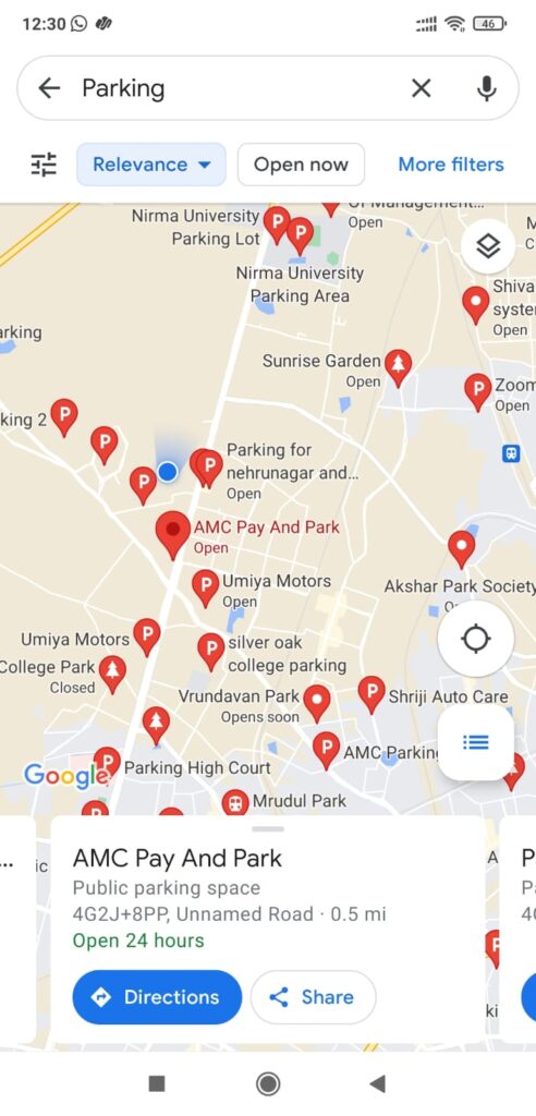 How to find Parking Locations on Google Maps DiGiTAL BiRYANi 04