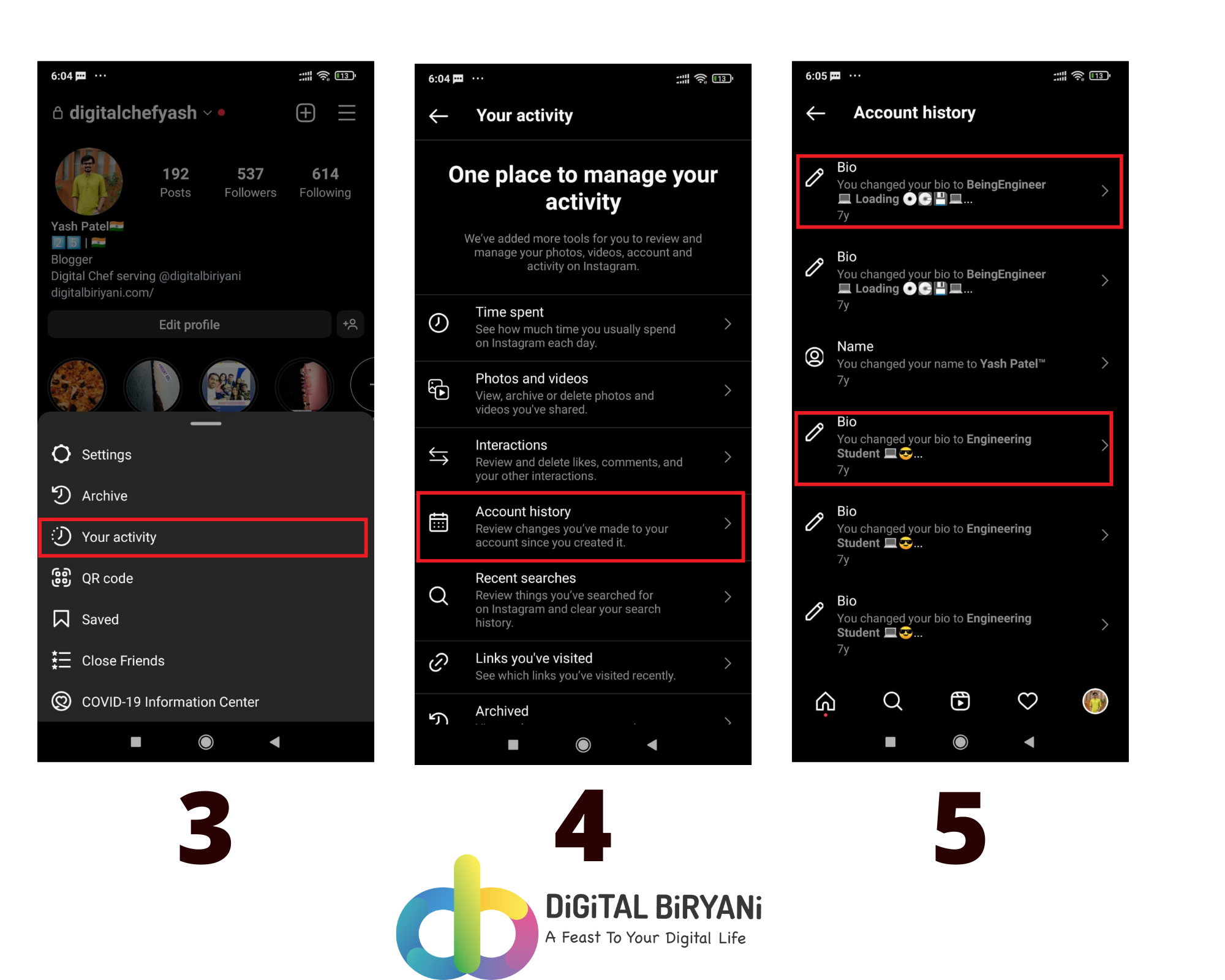 How to see old bios on Instagram Detailed Guide