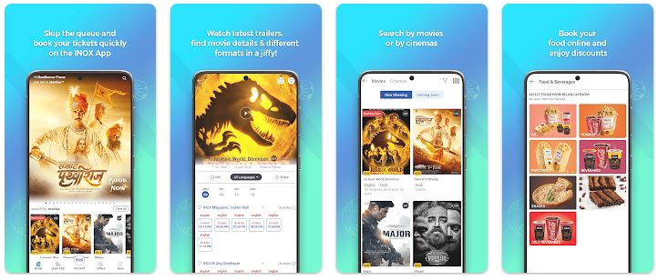 INOX Cinemas is India's one of the most loved Cinema brands. They have their own app to offer online movie booking services.