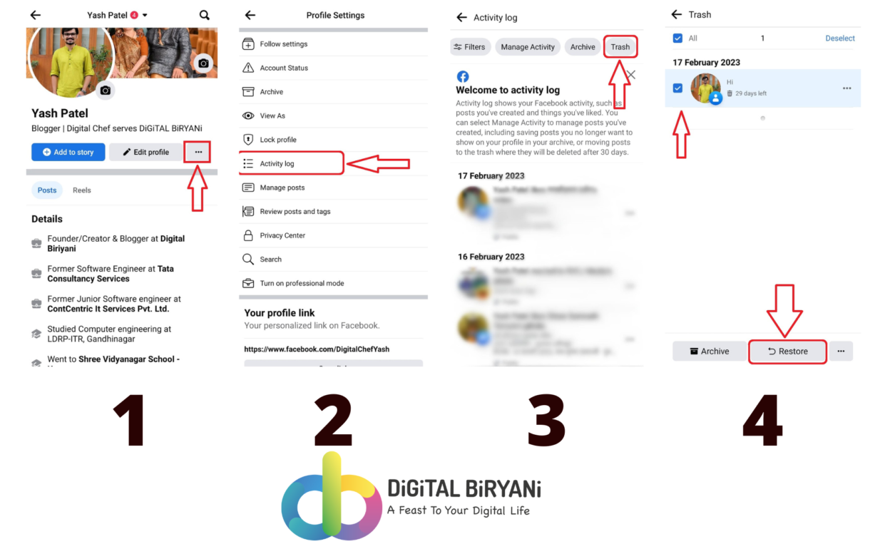 How To Recover Deleted Facebook Posts 100 Working Guide