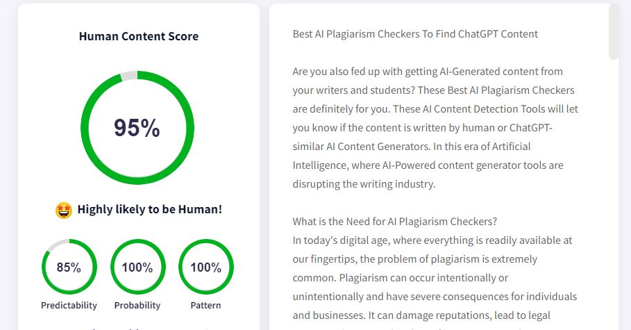 Best AI Plagiarism Checkers Content At Scale
