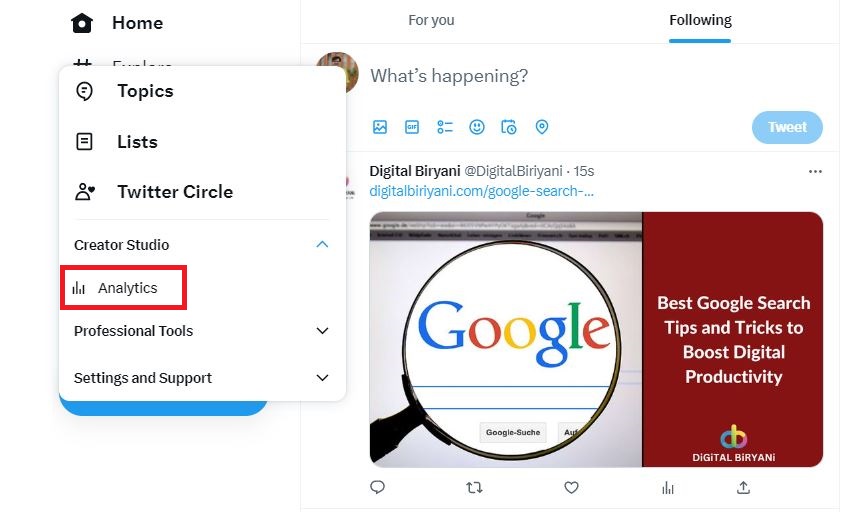 How To See Who Viewed Your Twitter Profile - DiGiTAL BiRYANi - 02