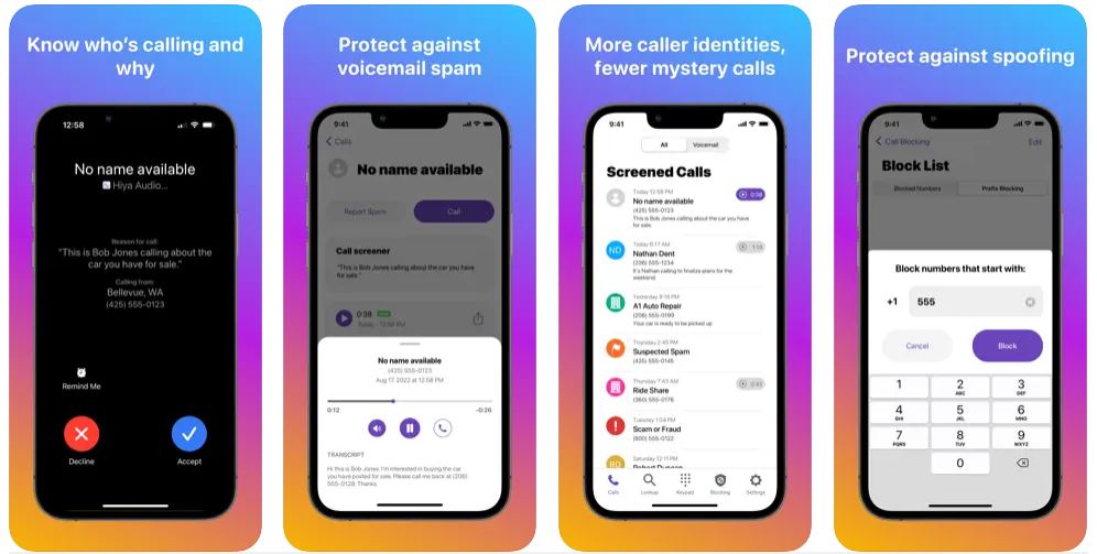 Best Spam Call Blocker Apps for iPhone - DiGiTAL BiRYANi - Hiya The Best Spam Call Blocker iOS Apps For iPhone