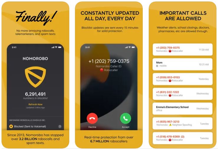 Best Spam Call Blocker Apps for iPhone - DiGiTAL BiRYANi - Nomorobo