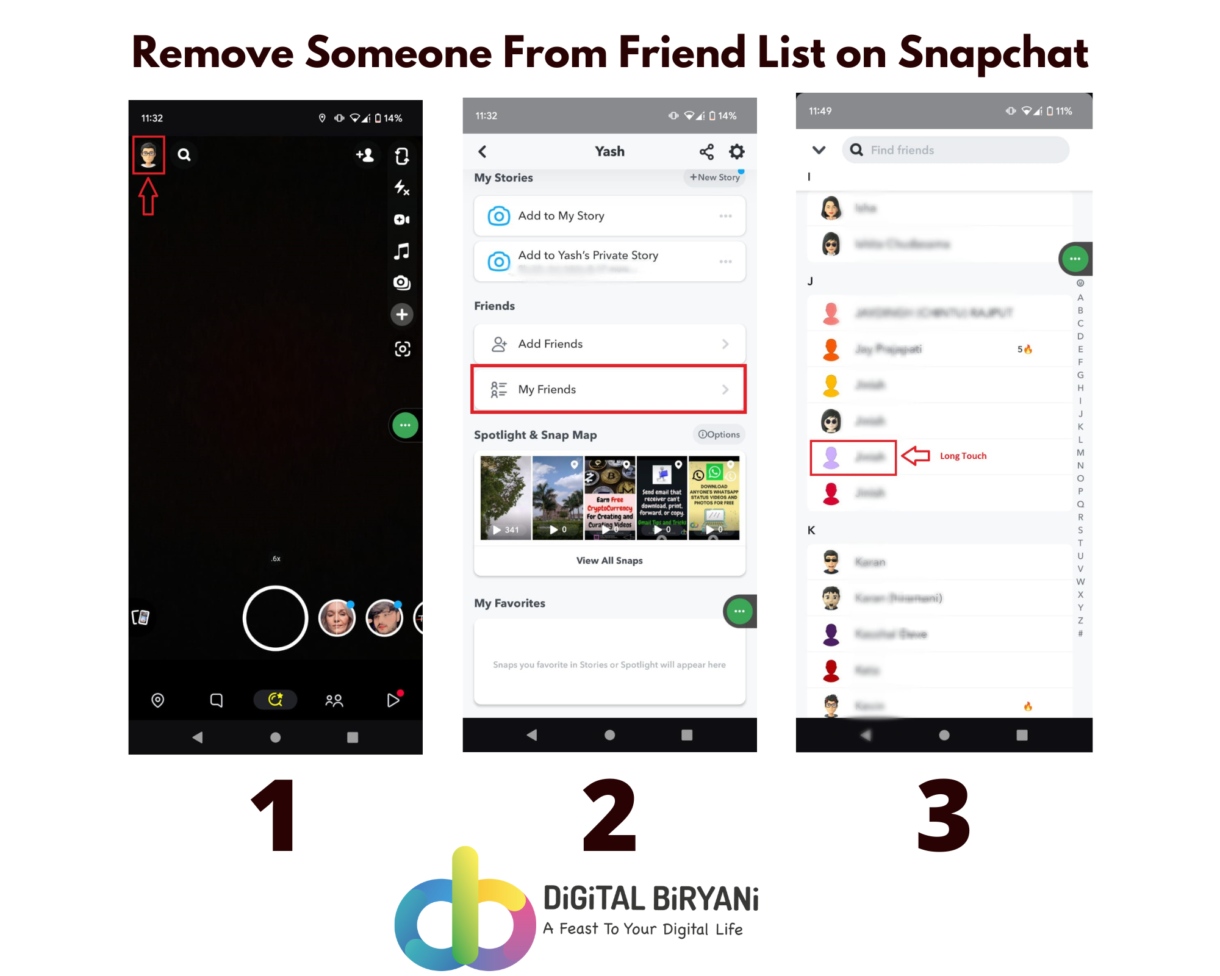 How To Hide Someone On Snapchat Without Blocking - DiGiTAL BiRYANi - 02