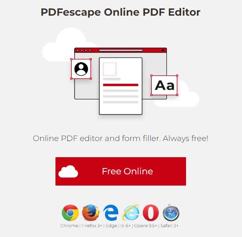 PDFescape is one of the best free pdf editor tools available online