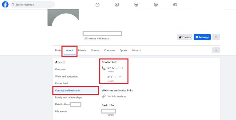 How To Find Someone’s Phone Number From Facebook?
