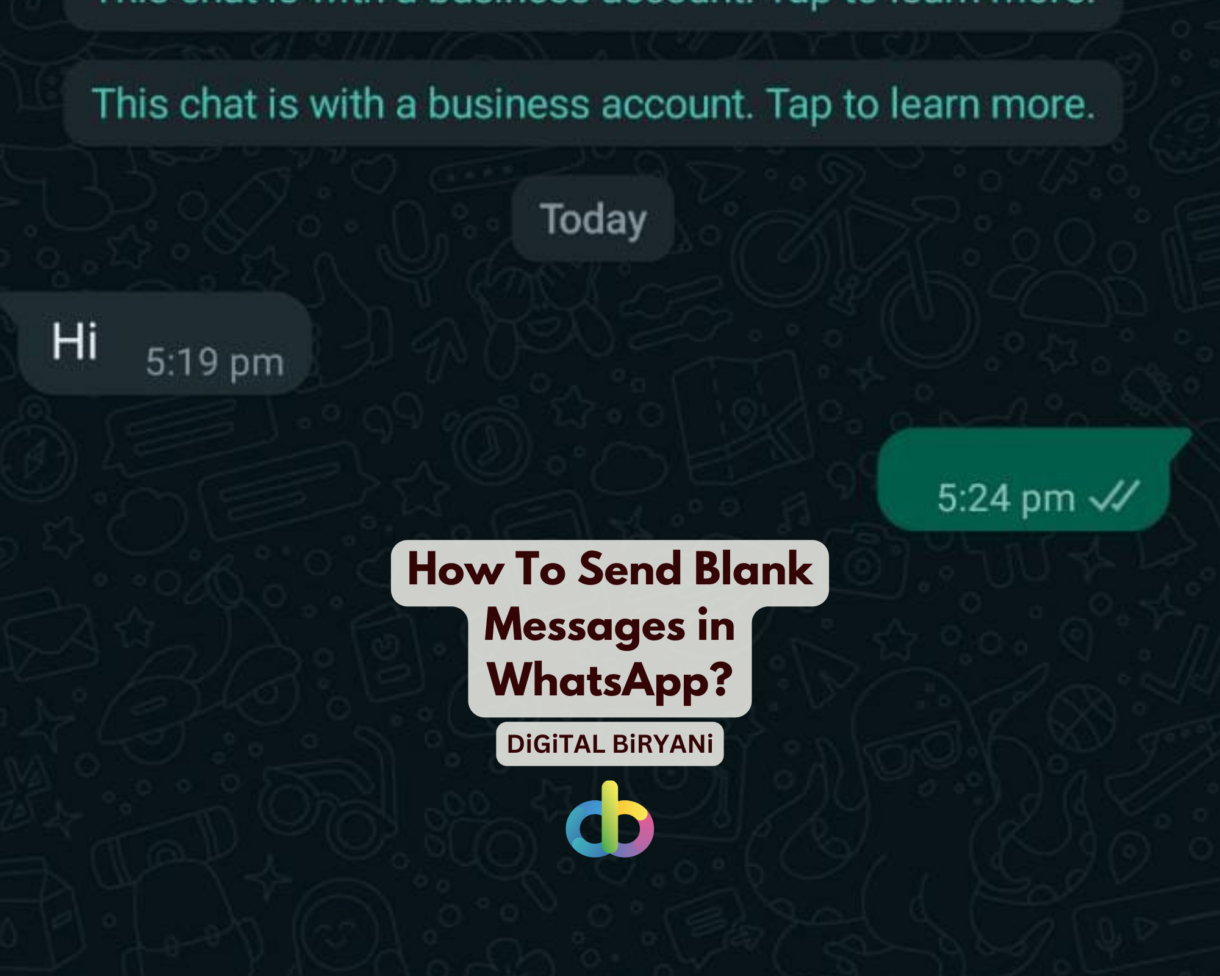 How To Send Blank Messages in WhatsApp